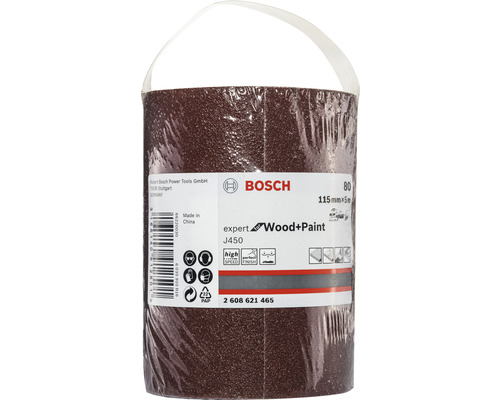 Brúsny papier Bosch v roli Expert Wood plus Paint, zrnitosť 80, 115 milimetrov krát 5 metrov