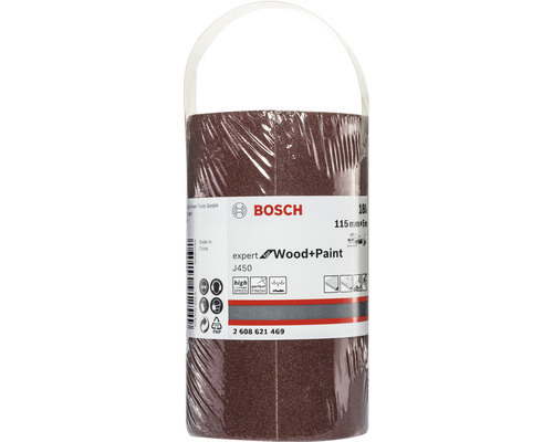 Brúsny papier Bosch Expert v roli na drevo a farby, zrnitosť J450, 115 milimetrov krát 5 metrov