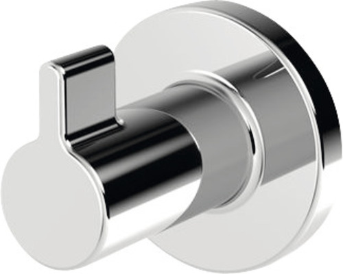 Samostatný, okrúhly, strieborný háčik na oblečenie