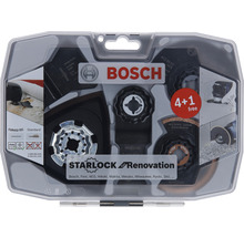Súprava na renováciu Bosch Starlock s rôznymi pílovými listami a brúsnymi kotúčmi v priehľadnom obale