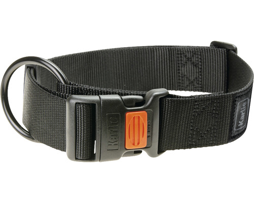 Obojok pre psa Karlie Art Sportiv Mix & Match nastaviteľný XL 40 mm 55-75 cm čierny Čierny obojok pre psov s kovovou sponou