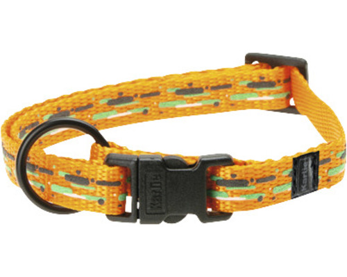 Obojok pre psa Karlie Art Sportiv Mix & Match prúžky XS 10 mm 20-35 cm oranžový Obojok pre psy so vzorom a zapínaním