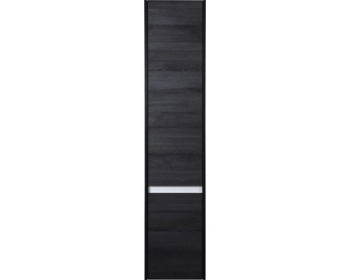 Kúpeľňová skrinka vysoká Sanox Dante dub čierny 35x160x35 cm