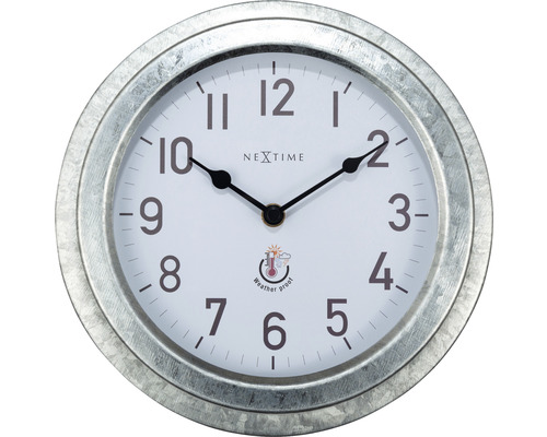 Nástenné hodiny NeXtime Poppy sivé Ø 22 cm