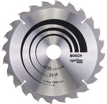 Pílový kotúč Bosch Professional Optiline Wood Ø 216x30 mm Z 24