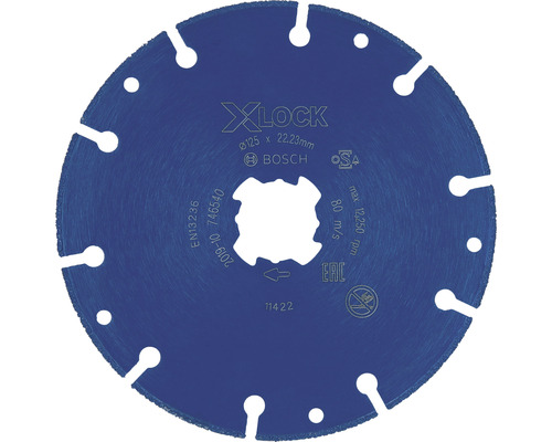 Rezný kotúč Bosch X-Lock s priemerom 125 milimetrov