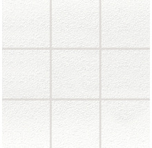Dlažba biela matná 9,8x9,8 cm reliéfna GAF-thumb-0