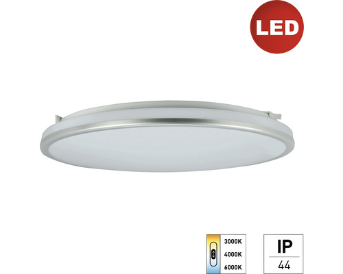 LED stropné svietidlo E2 White² IP44 18W 1500lm 3000-4000-6000K biele / chróm