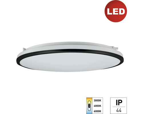 LED stropné svietidlo E2 White² IP44 18 W 1500 lm 3000-4000-6000 K bielo / čierne LED stropné svietidlo s ochranou IP44
