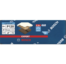 Brúsny papier pre excentrické brúsky Bosch Ø 115 mm, zrnitosť 120, dierovaný, 50 ks