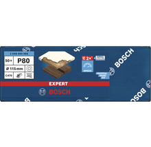 Brúsny papier pre excentrické brúsky Bosch Ø 115 mm, zrnitosť 80, dierovaný, 50 ks