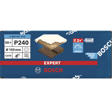 Brúsny papier Bosch Expert, zrnitosť P240, priemer 150 mm, 50 kusov