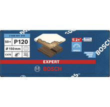 Brúsny papier pre excentrické brúsky Bosch Ø 150 mm, zrnitosť 120, dierovaný, 50 ks