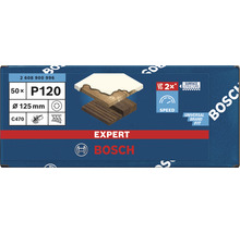 Brúsny papier pre excentrické brúsky Bosch Ø 125 mm, zrnitosť 120, dierovaný, 50 ks