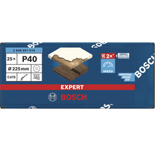 Brúsny papier pre excentrické brúsky Bosch Ø 225 mm, zrnitosť 40, dierovaný, 25 ks-thumb-1