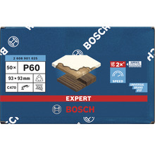 Brúsny papier pre delta brúsky Bosch 93 x 93 x 93 mm, zrnitosť 60, dierovaný, 50 ks