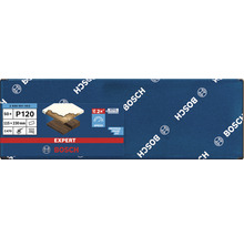 Brúsny papier Bosch Expert, zrnitosť P120, 115 x 230 milimetrov, 50 kusov