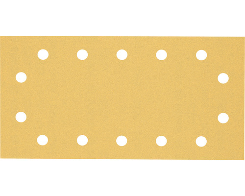 Brúsny papier pre vibračné brúsky Bosch 115 x 230 mm, zrnitosť 120, dierovaný, 50 ks Brúsny papier pre vibračné brúsky Bosch 115 x 230 mm, zrnitosť 120, dierovaný, 50 ks