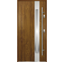 Vchodové dvere so sklenenou vložkou a madlom