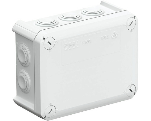Krabica odbočná OBO IP66 T100 150x116x67mm svetlosivá
