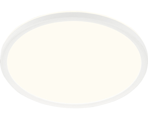 Guľaté LED stropné svietidlo s bielym rámom