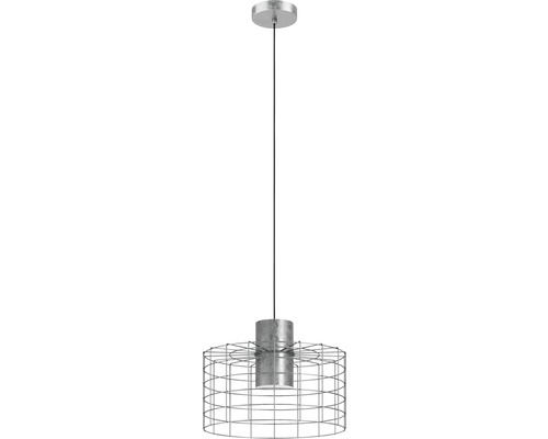 Závesná lampa s kovovou klietkou