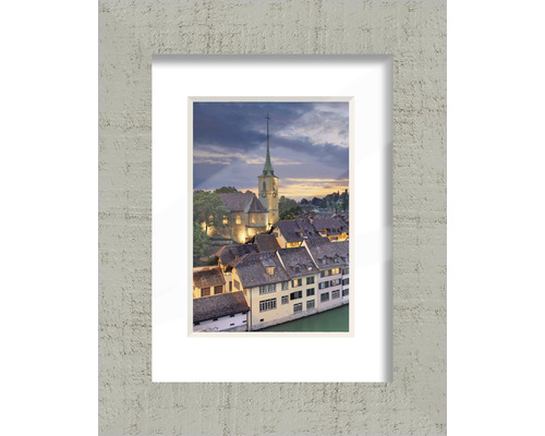 Drevený fotorámik Bern svetlosivý 13x18 cm