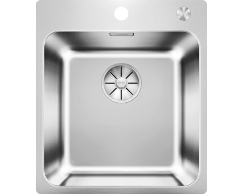 Nerezový drez Blanco SOLIS 400-IF/A 500 x 440 mm kefovaná nehrdzavejúca oceľ 526119 Nerezový drez s odtokovým sitkom