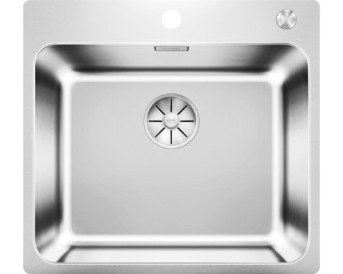 Nerezový drez Blanco SOLIS 500-IF/A 500 x 540 mm kefovaná nehrdzavejúca oceľ 526124 Nerezový drez s odtokovým filtrom