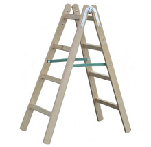 Maliarsky rebrík STANDARD, 4 priečky, drevený-thumb-0