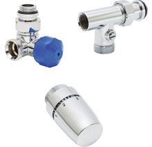 Sada termostatických ventilov Schulte zmiešaná prevádzka pravá verzia 1/2" chróm 7062002-3