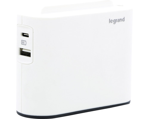 Logo Legrand napájací adaptér s USB a USB-C portom