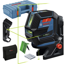 Krížový čiarový laser Bosch GCL 2-50 G s príslušenstvom a logom Bosch