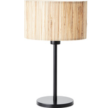 Stolová lampa Brilliant Wimea E27 60 W čierna/prírodná