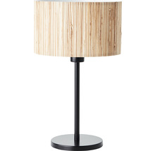 Stolová lampa Brilliant Wimea E27 60 W čierna/prírodná