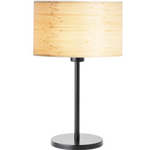 Stolová lampa Brilliant Romm E27 60 W čierno/prírodná