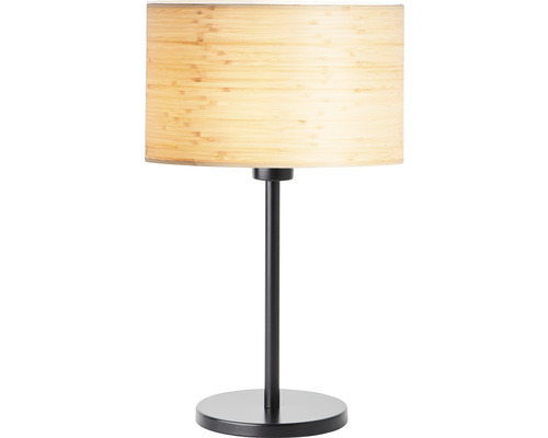 Stolová lampa Brilliant Romm E27 60 W čierno/prírodná