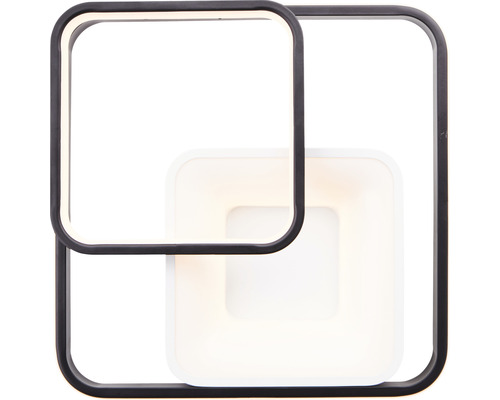 Štvorcové LED stropné svietidlo s čiernym rámom