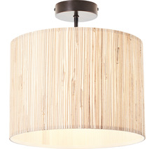 Stropné svietidlo Brilliant Wimom E27 60 W čierne/hnedé/prírodné
