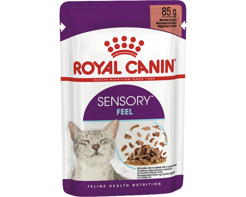 Kapsička pre mačky RC FHN Sensory Feel Gravy 85 g Krmivo pre mačky Royal Canin Sensory Feel, 85 gramov