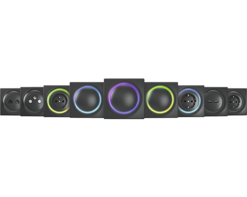 Séria zásuviek s rôznymi dizajnmi a funkciami