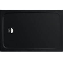 Čierna sprchová vanička s odtokovou súpravou