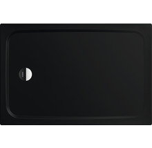 Čierna sprchová vanička s logom Kaldewei