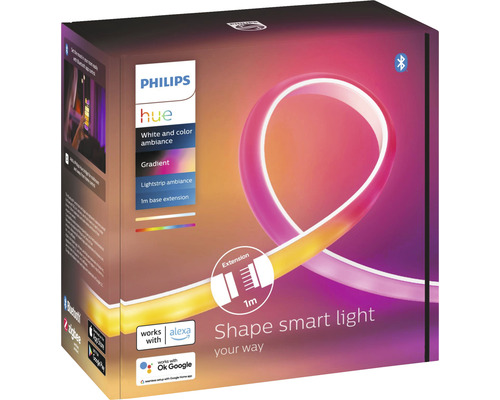 Rozšírenie svetelného pásu Philips Hue pre odtiene a biele tóny s dĺžkou jeden meter v balení