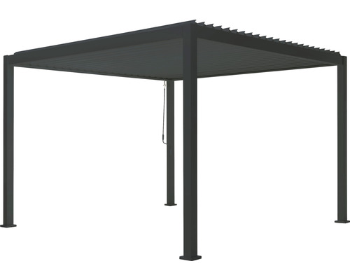 Voľne stojaca záhradná pergola s lamelovou strechou