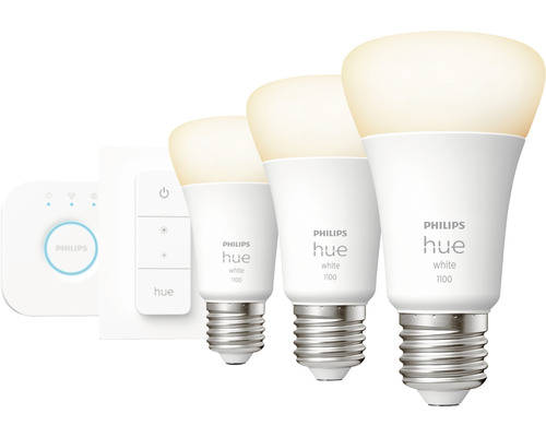 Žiarovka Philips Hue White 1100, stmievač a Bridge