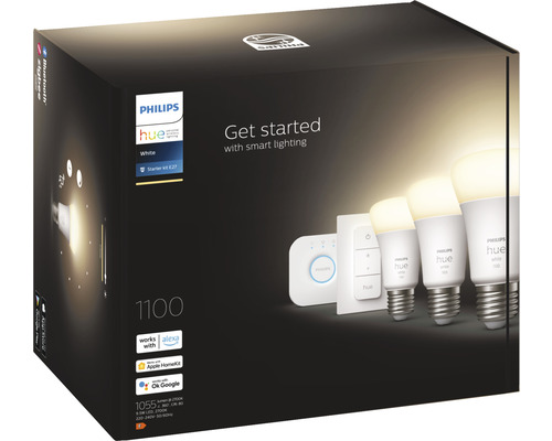 Štartovacia súprava Philips Hue White E27 v balení