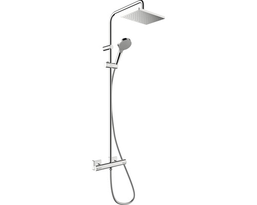 Sprchový systém s termostatom Hansgrohe Vernis Shape Showerpipe 230 1jet EcoSmart chróm 26097000-0