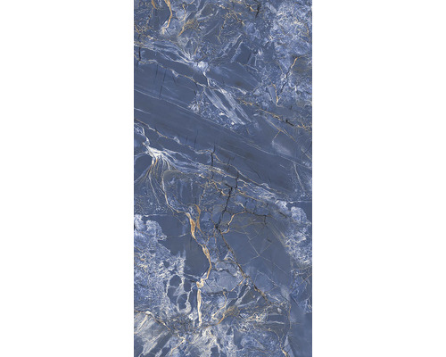 Dlažba imitácia mramoru Blue Lava 100x200 cm