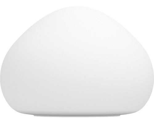 Dekoratívna biela stolná lampa v organickom tvare